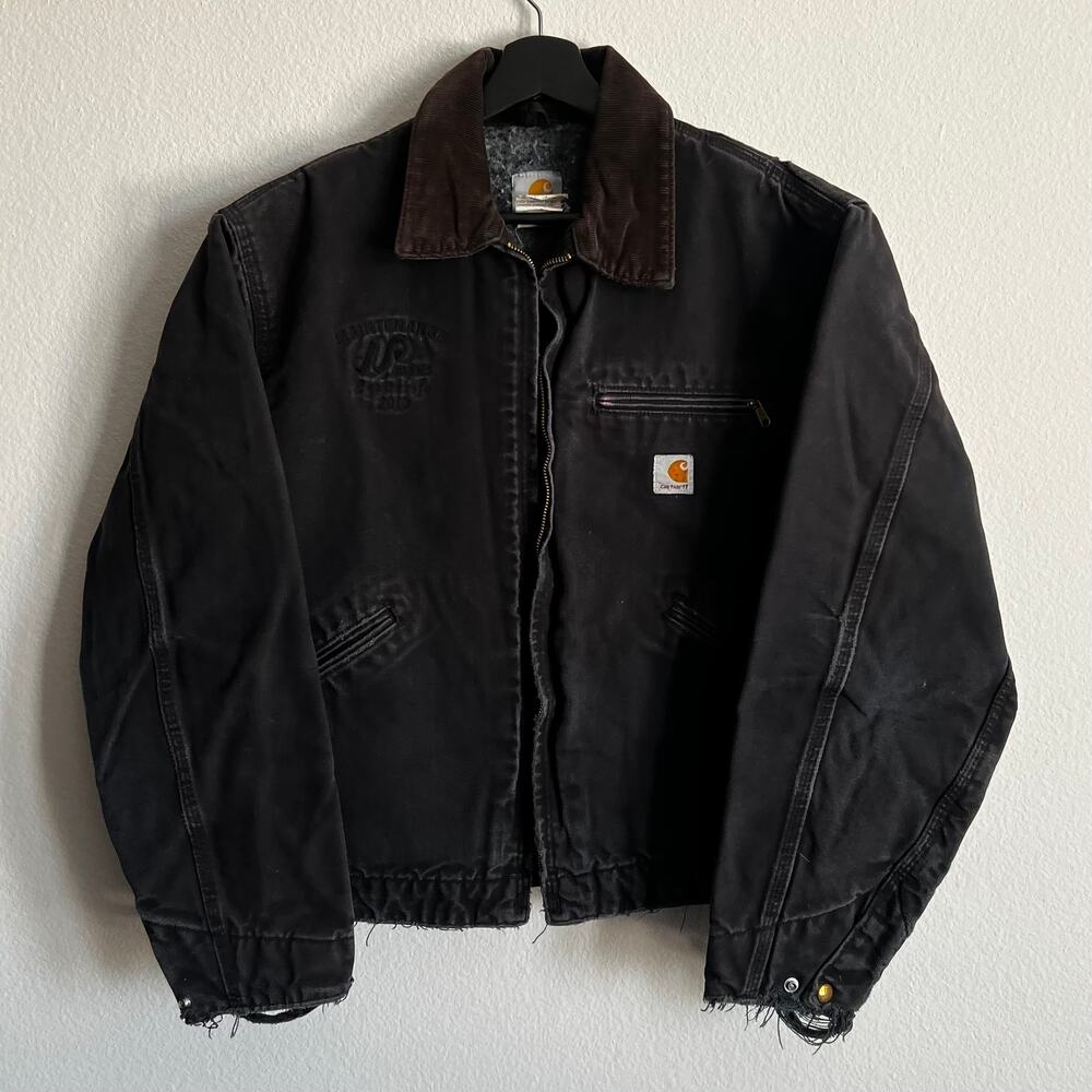 Carhartt J01 BLK black Detroit work wear jacket